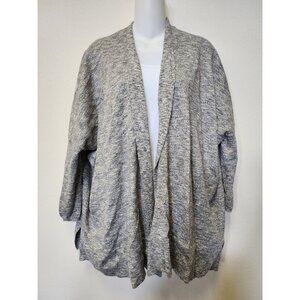 Loft Women M Cardigan Sweater Knit Sparkle Open Front Comfort Office Wear